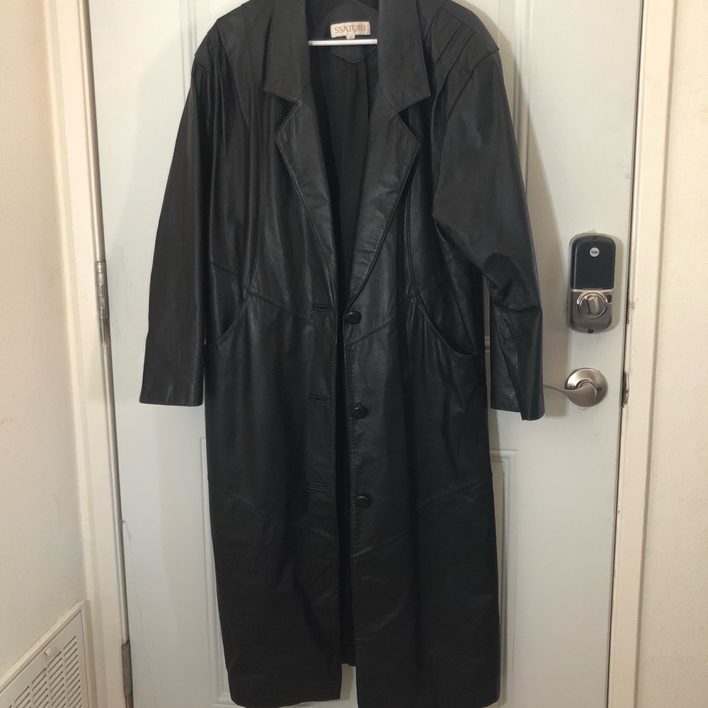 Vintage Ssatori Leather Coat